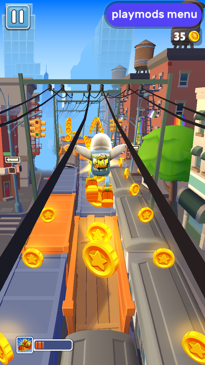 地铁跑酷破解版游戏.(地铁跑酷破解版游戏内置菜单中文版3,91版本)